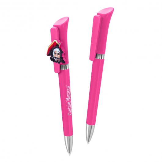 Pink Logo Clip Pens